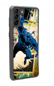 Samsung S-21 Plus Black Panther Kara Panter Tasarımlı Glossy Telefon Kılıfı
