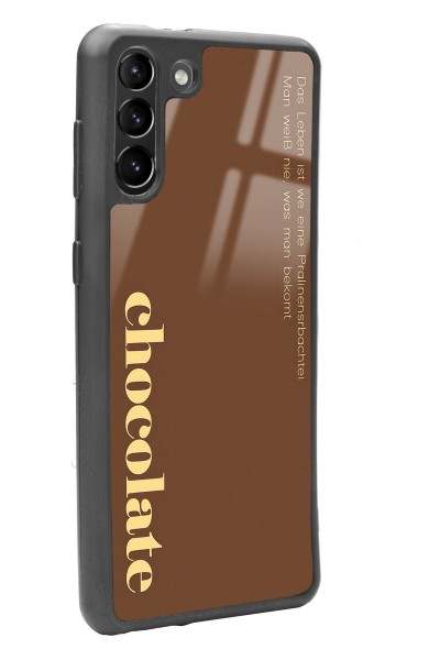 Samsung S-21 Plus Choclate Tasarımlı Glossy Telefon Kılıfı
