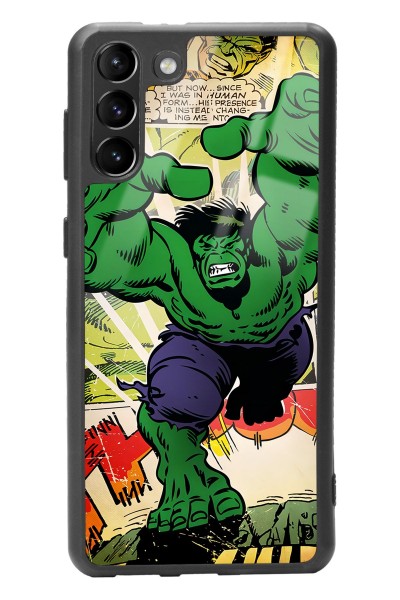 Samsung S-21 Plus Hulk Tasarımlı Glossy Telefon Kılıfı