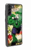 Samsung S-21 Plus Hulk Tasarımlı Glossy Telefon Kılıfı