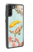 Samsung S-21 Plus Koi Balığı Tasarımlı Glossy Telefon Kılıfı