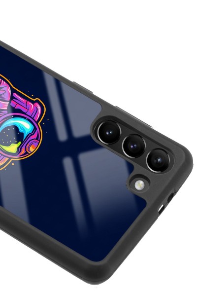 Samsung S-21 Plus Neon Astronot Tasarımlı Glossy Telefon Kılıfı