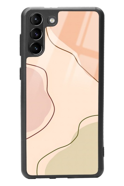Samsung S-21 Plus Nude Colors Tasarımlı Glossy Telefon Kılıfı