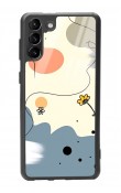 Samsung S-21 Plus Nude Papatya Tasarımlı Glossy Telefon Kılıfı