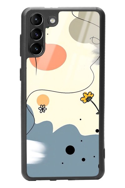 Samsung S-21 Plus Nude Papatya Tasarımlı Glossy Telefon Kılıfı