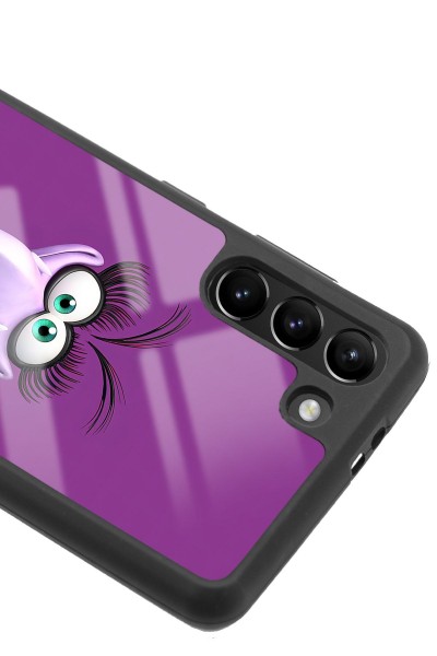 Samsung S-21 Plus Purple Angry Birds Tasarımlı Glossy Telefon Kılıfı