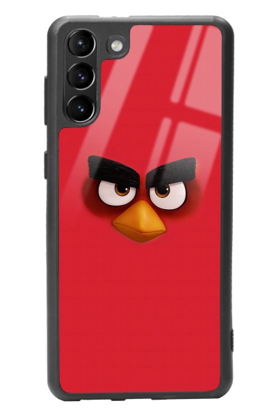 Samsung S-21 Plus Red Angry Birds Tasarımlı Glossy Telefon Kılıfı