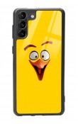 Samsung S-21 Plus Yellow Angry Birds Tasarımlı Glossy Telefon Kılıfı