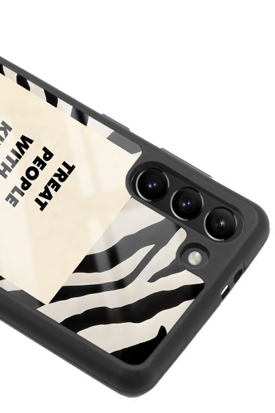 Samsung S-21 Plus Zebra Motto Tasarımlı Glossy Telefon Kılıfı