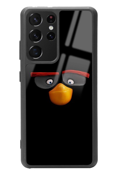 Samsung S-21 Ultra Black Angry Birds Tasarımlı Glossy Telefon Kılıfı