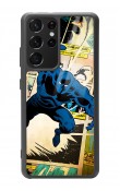 Samsung S-21 Ultra Black Panther Kara Panter Tasarımlı Glossy Telefon Kılıfı