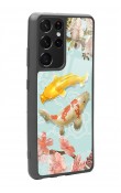 Samsung S-21 Ultra Koi Balığı Tasarımlı Glossy Telefon Kılıfı