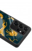 Samsung S-21 Ultra Leaf Leopar Tasarımlı Glossy Telefon Kılıfı