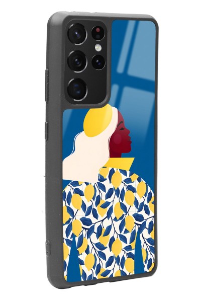 Samsung S-21 Ultra Lemon Woman Tasarımlı Glossy Telefon Kılıfı