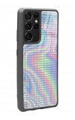 Samsung S-21 Ultra Neon Dama Tasarımlı Glossy Telefon Kılıfı