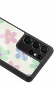 Samsung S-21 Ultra Nude Çiçek Tasarımlı Glossy Telefon Kılıfı