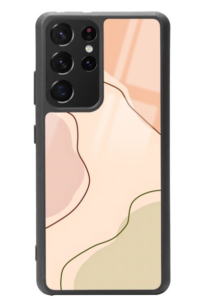 Samsung S-21 Ultra Nude Colors Tasarımlı Glossy Telefon Kılıfı