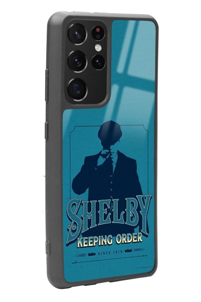 Samsung S-21 Ultra Peaky Blinders Shelby Tasarımlı Glossy Telefon Kılıfı