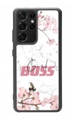 Samsung S-21 Ultra Sakura Girl Boss Tasarımlı Glossy Telefon Kılıfı