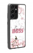 Samsung S-21 Ultra Sakura Girl Boss Tasarımlı Glossy Telefon Kılıfı