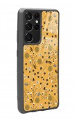 Samsung S-21 Ultra Sarı Bindanlı Tasarımlı Glossy Telefon Kılıfı