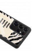 Samsung S-21 Ultra Zebra Motto Tasarımlı Glossy Telefon Kılıfı