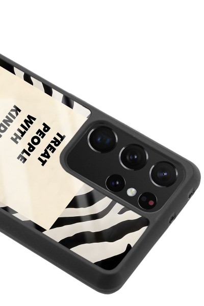 Samsung S-21 Ultra Zebra Motto Tasarımlı Glossy Telefon Kılıfı