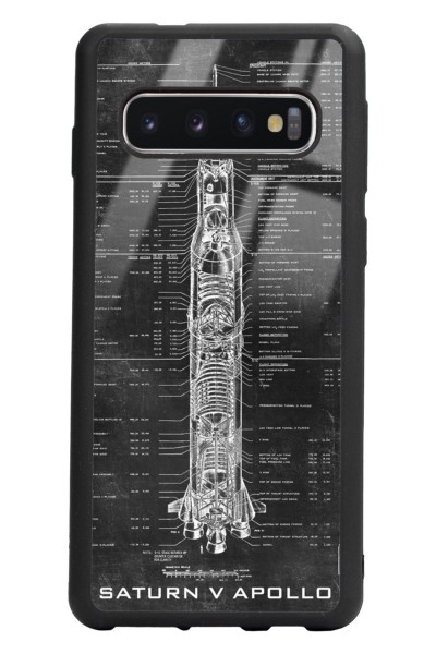 Samsung S10 Apollo Plan Tasarımlı Glossy Telefon Kılıfı