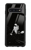 Samsung S10 Astronot Tatiana Tasarımlı Glossy Telefon Kılıfı