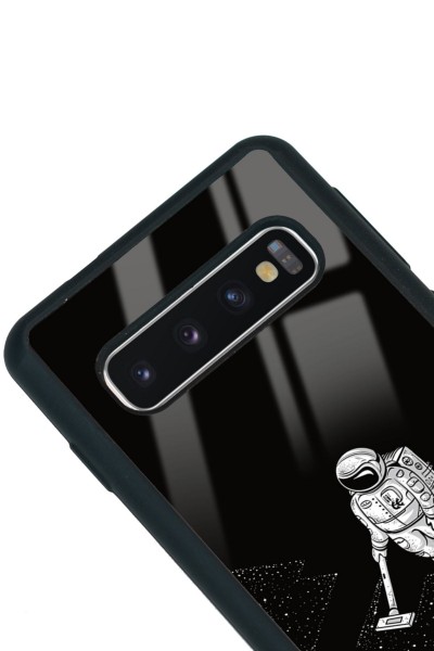 Samsung S10 Astronot Tatiana Tasarımlı Glossy Telefon Kılıfı