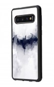 Samsung S10 Beyaz Batman Tasarımlı Glossy Telefon Kılıfı