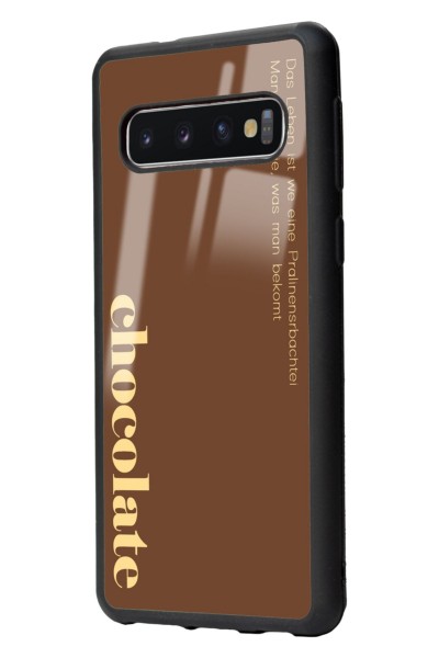 Samsung S10 Choclate Tasarımlı Glossy Telefon Kılıfı