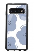 Samsung S10 Cloud Face Tasarımlı Glossy Telefon Kılıfı