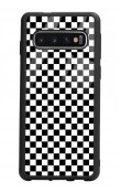 Samsung S10 Damalı Tasarımlı Glossy Telefon Kılıfı