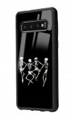 Samsung S10 Dancer Skeleton Tasarımlı Glossy Telefon Kılıfı