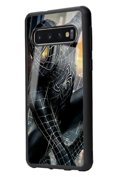 Samsung S10 Dark Spider Tasarımlı Glossy Telefon Kılıfı