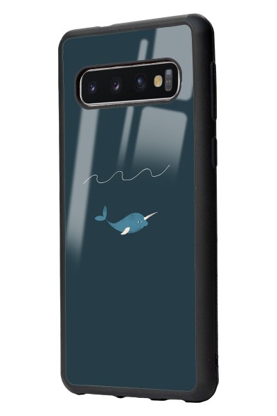 Samsung S10 Doodle Fish Tasarımlı Glossy Telefon Kılıfı