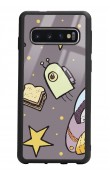 Samsung S10 Doodle Jump Tasarımlı Glossy Telefon Kılıfı