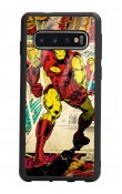 Samsung S10 Iron Man Demir Adam Tasarımlı Glossy Telefon Kılıfı