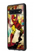 Samsung S10 Iron Man Demir Adam Tasarımlı Glossy Telefon Kılıfı