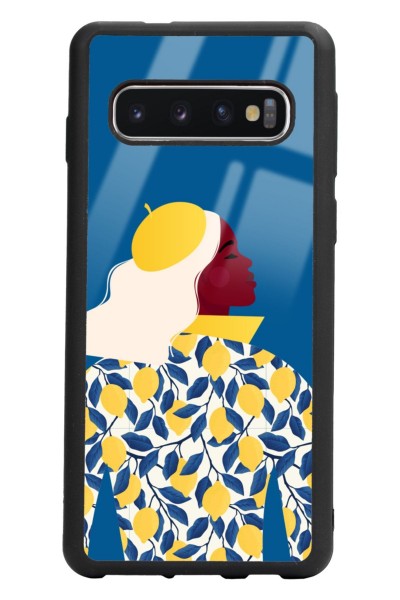 Samsung S10 Lemon Woman Tasarımlı Glossy Telefon Kılıfı