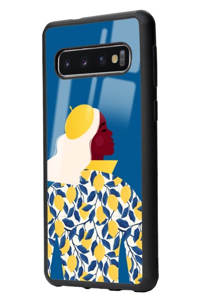 Samsung S10 Lemon Woman Tasarımlı Glossy Telefon Kılıfı