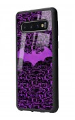 Samsung S10 Lila Batman Tasarımlı Glossy Telefon Kılıfı