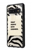 Samsung S10 Zebra Motto Tasarımlı Glossy Telefon Kılıfı