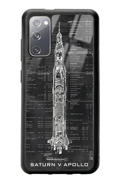 Samsung S20 Apollo Plan Tasarımlı Glossy Telefon Kılıfı