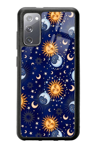 Samsung S20 Ay Güneş Pijama Tasarımlı Glossy Telefon Kılıfı