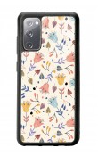 Samsung S20 Beyaz Bindanlı Tasarımlı Glossy Telefon Kılıfı
