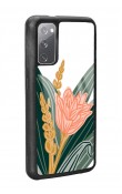 Samsung S20 Beyaz Karanfil Tasarımlı Glossy Telefon Kılıfı