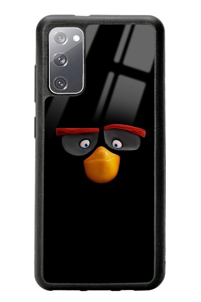 Samsung S20 Black Angry Birds Tasarımlı Glossy Telefon Kılıfı