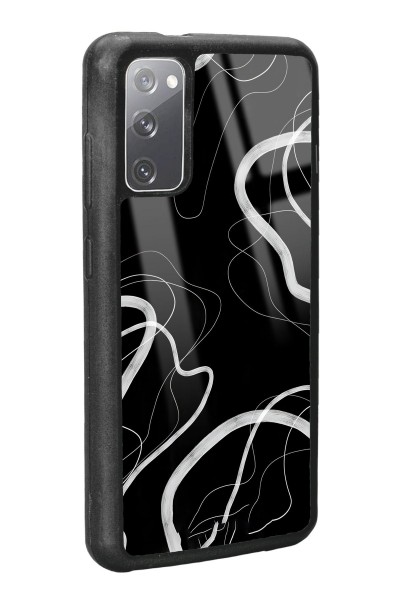 Samsung S20 Black Wave Tasarımlı Glossy Telefon Kılıfı